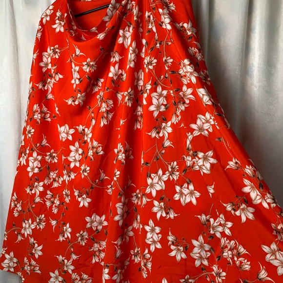 CALVIN KLEIN women’s ruffle front skirt tango floral print size 12 - Picture 8 of 15